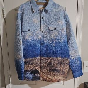 ROWM The Drifter Long Sleeve Scenic Shirt Jacket Quilted Men's Jacket